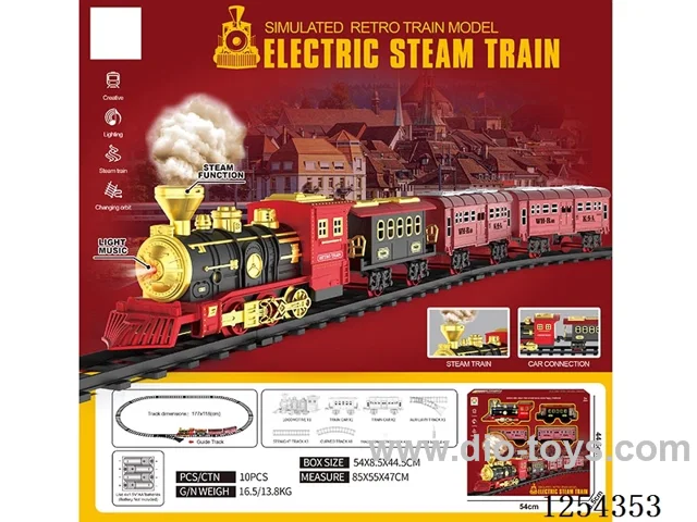 Classic Steam Electric Railway Train W L/M/spray/ not included battery