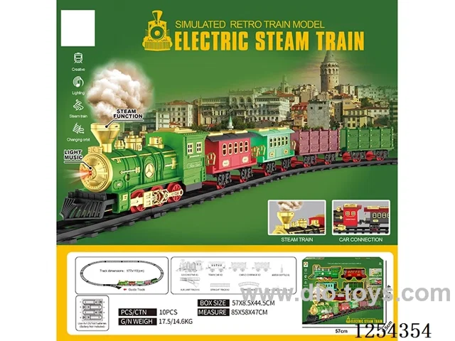 Classic Steam Electric Railway Train W L/M/spray/ not included battery