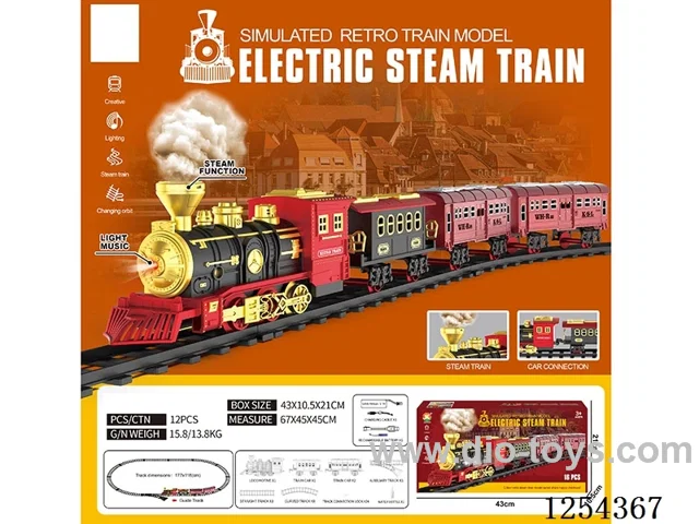 Classic Steam Charging Railway Train W L/M/spray/ included battery