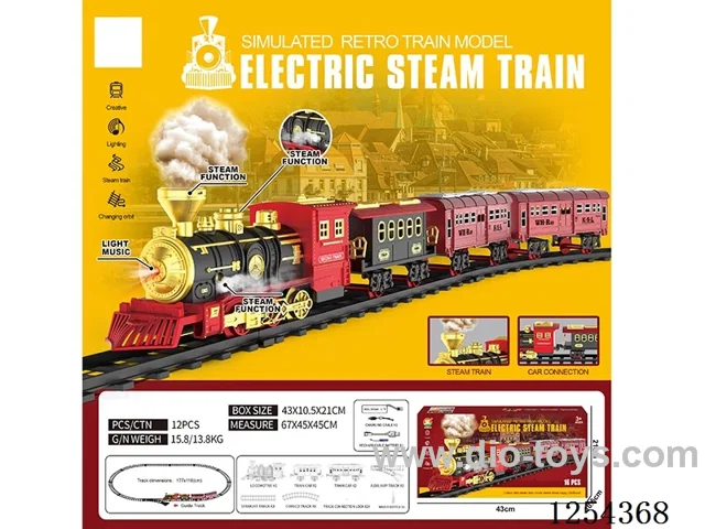 Classic Steam Charging Railway Train W L/M/spray/ included battery