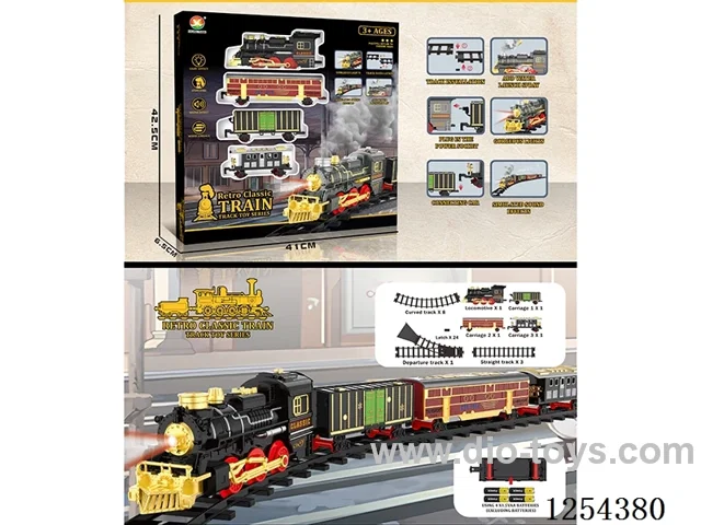 Classic Steam Electric Railway Train W L/M not included battery