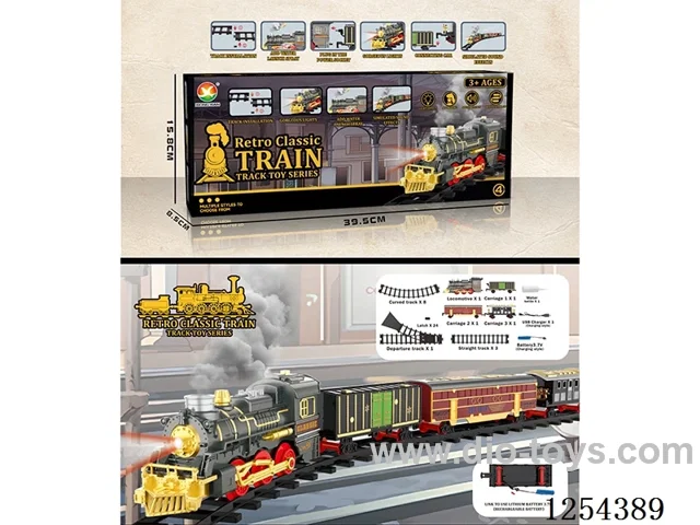 Classic Steam Charging Railway Train W L/M/spray/ included battery