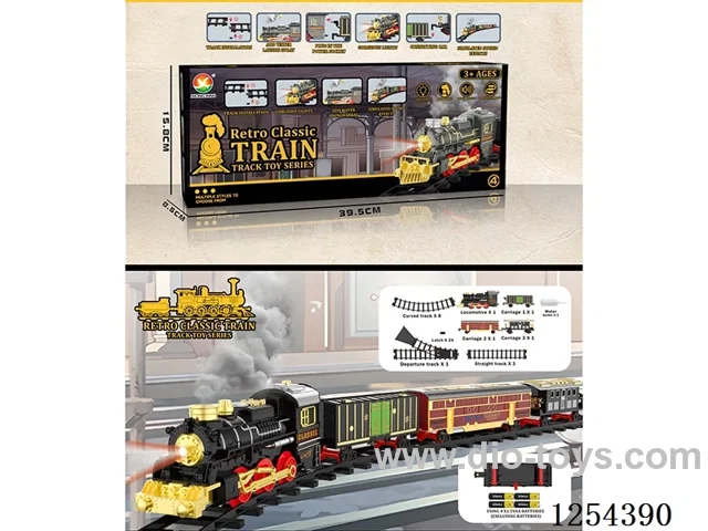 Classic Steam Electric Railway Train W L/M/spray/ not included battery