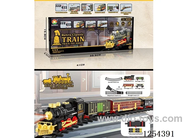 Classic Steam Electric Railway Train W L/M not included battery