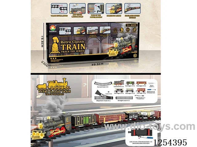 Classic Steam Charging Railway Train W L/M/spray/ included battery