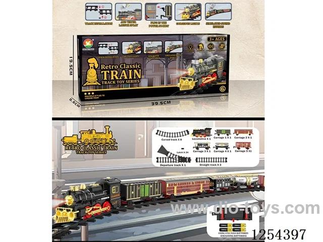 Classic Steam Electric Railway Train W L/M not included battery