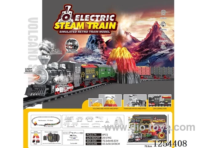 Classic Steam Charging Railway Train W L/M/spray/ included battery