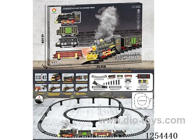 Classic Steam Electric Railway Train W L/M/spray/ not included battery