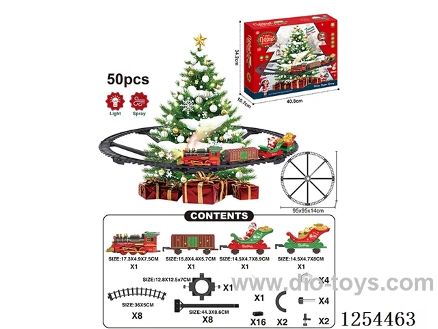 Classic Electric Railway Train (Christmas model) W L/M/spray/songs not included battery