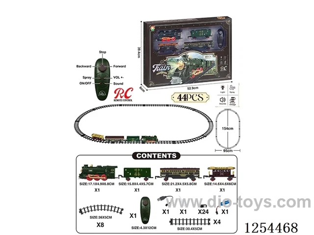 2.4G Classic Steam Charging Railway Train W L/M/spray/ included battery