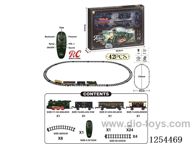 2.4G Classic Steam Electric Railway Train W L/M/spray/ not included battery