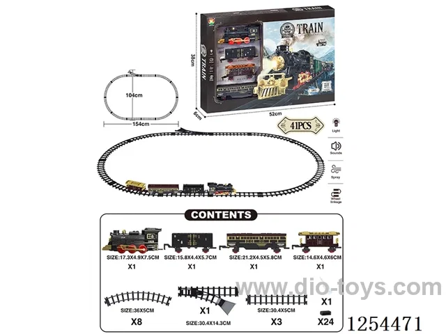 Classic Steam Electric Railway Train W L/M/spray/ not included battery