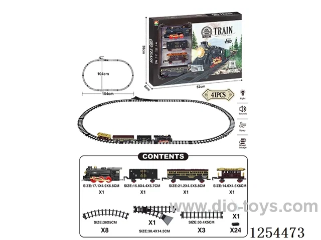 Classic Steam Electric Railway Train W L/M/spray/ not included battery