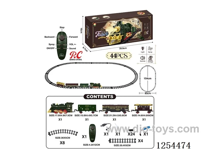 2.4G Classic Steam Charging Railway Train W L/M/spray/ included battery