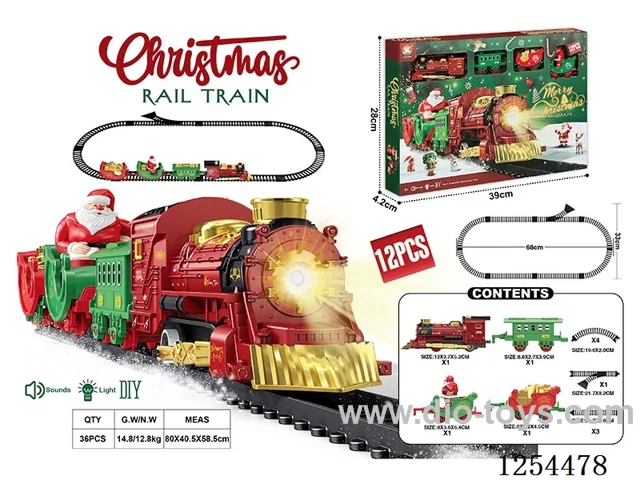 Classic Electric Railway Train (Christmas model) W L/M not included battery