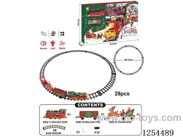 Classic Steam Electric Railway Train (Christmas model) W L/M/spray/ not included battery