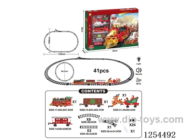 Classic Steam Electric Railway Train (Christmas model) W L/M/spray/ not included battery