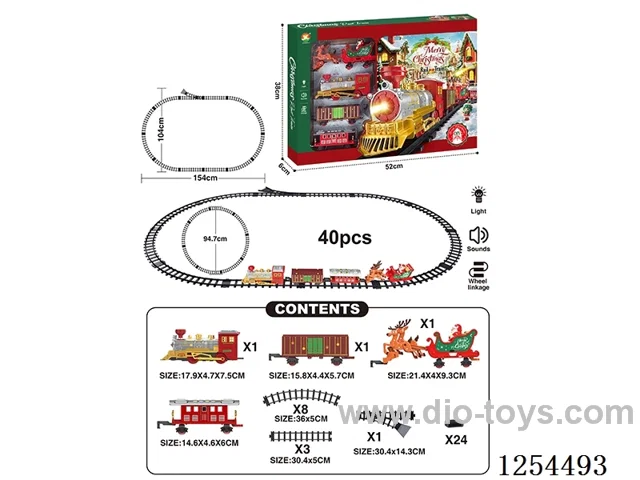 Classic Electric Railway Train (Christmas model) W L/M not included battery