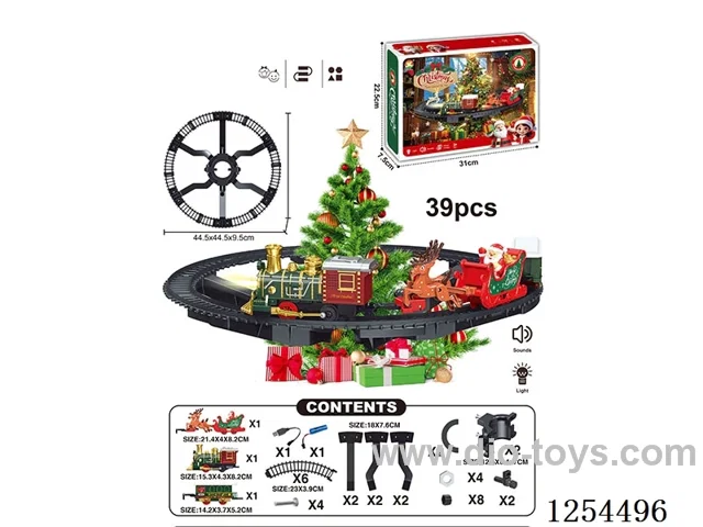 Classic Rechargeable Railway Train (Christmas model) W L/M/songs included battery
