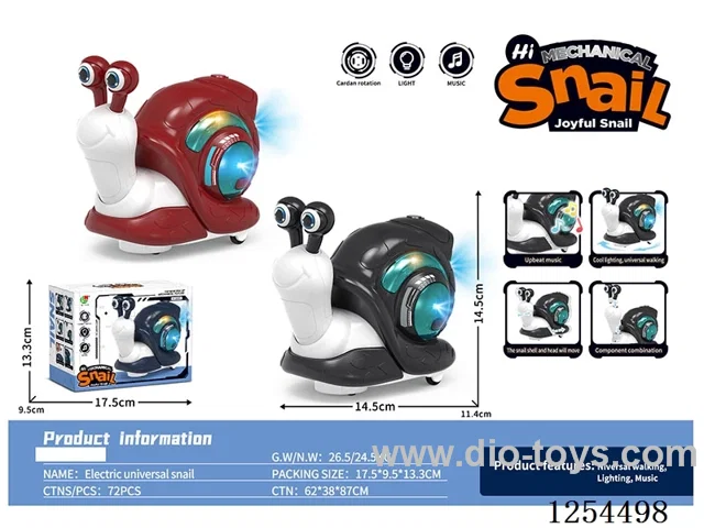 B/O universal snails W L/M not included battery 2 colors