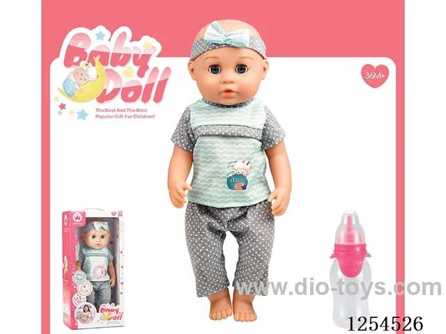 16 inch drinking and peeing doll ( vinyl head hands and feet / body blowing / with IC,24 sound ) included battery