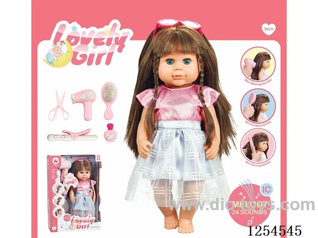 14 inch doll + accessories with 24 sound IC included battery