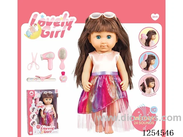 14 inch doll + accessories with 24 sound IC included battery