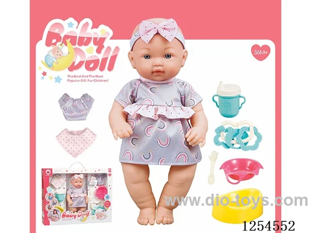 12 inch blown bottle body doll + accessories