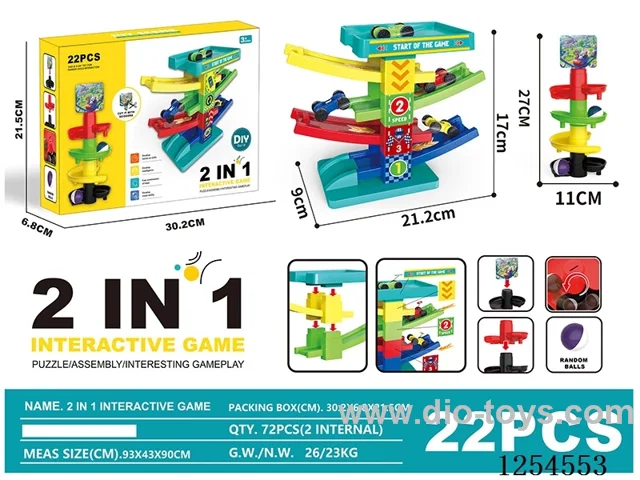 Ball bearing track + sliding track 22PCS