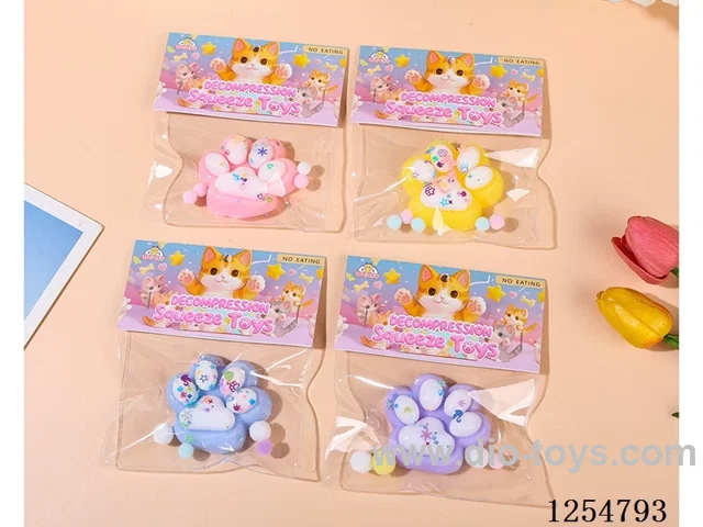 Stress Relief Squeeze Toy - Cat Paw