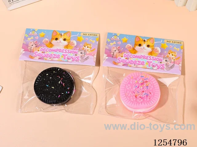 Stress Relief Squeeze Toy - Oreo Biscuit