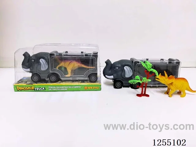 Free-Wheel Dinosaur Vehicle Set (with Dinosaur)