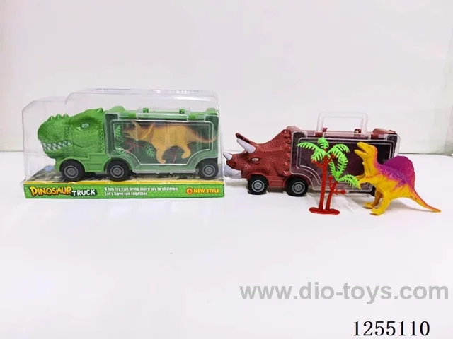 Free-wheel Dinosaur Storage Car (with dinosaur)