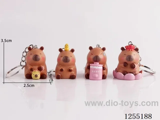 Capybara Keychain (4PCS)