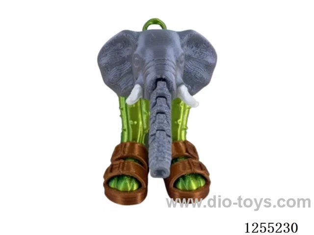 3D Printed 6cm Elephant Shoe Keychain