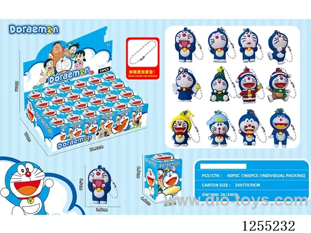 DingDong Cat Bead Chain Soft Rubber Keychain Blind Box