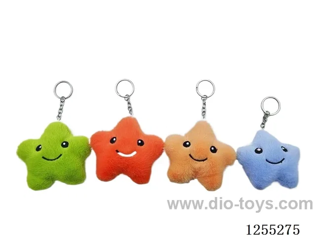 10cm Star Plush Keychain Pendant