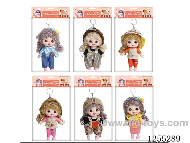 【English】6-inch (15cm) 13-joint doll + keychain assorted mix