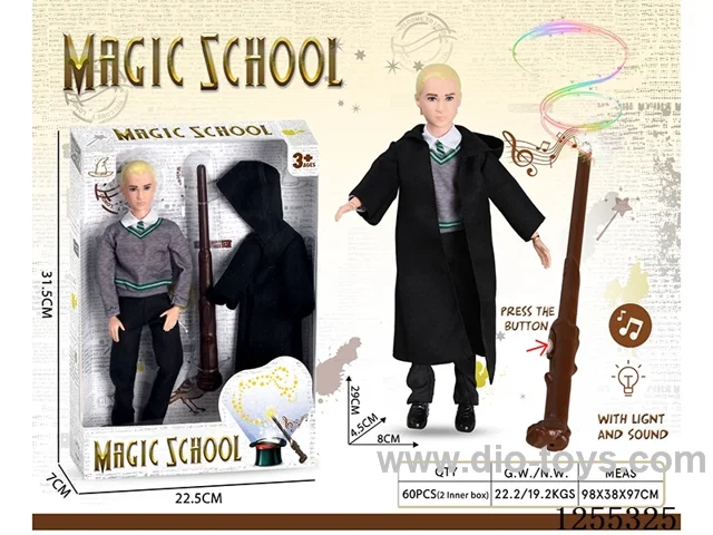 Magic School 11.5-inch 21-Joint Barbie + Magic Wand W L/M