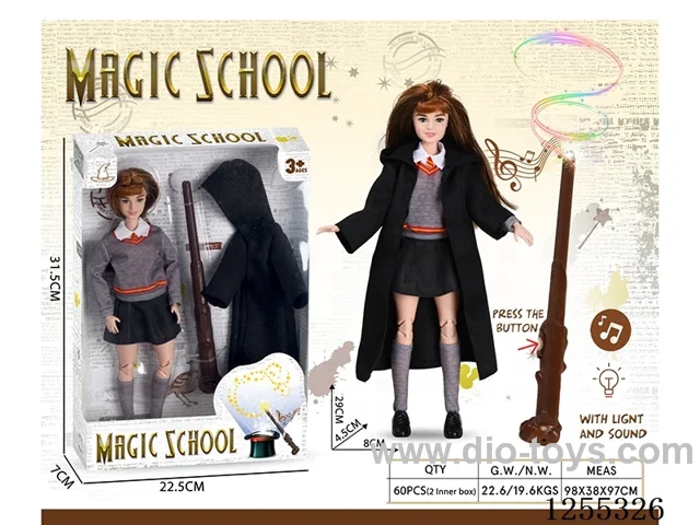 Magic School 11.5-inch 21-Joint Barbie + Magic Wand W L/M