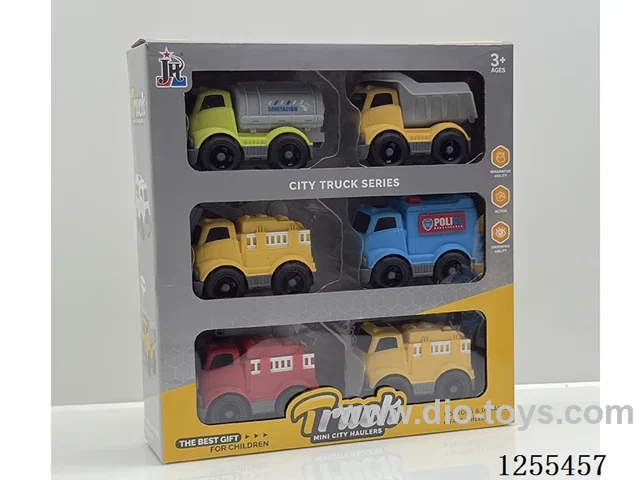 Mini cartoon car 6PCS