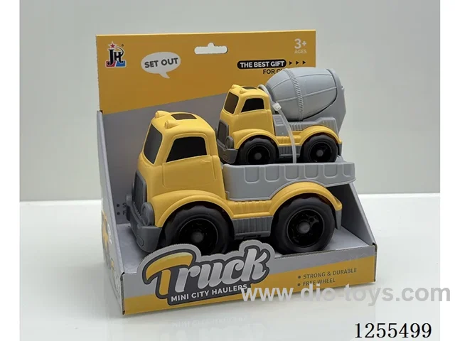 Cartoon flatbed trailer