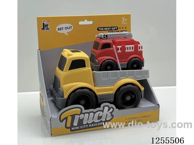Cartoon flatbed trailer