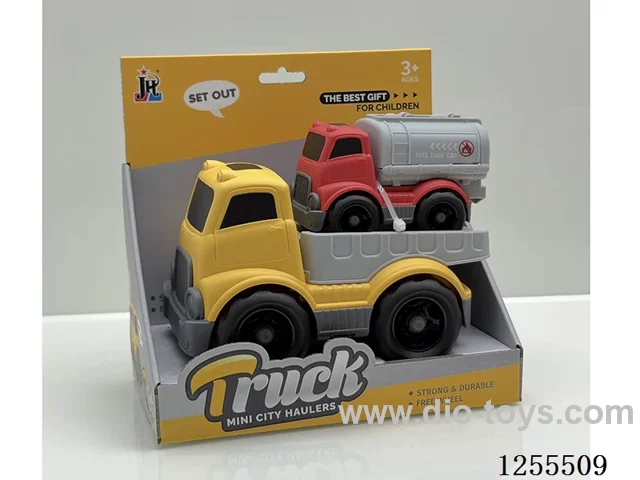 Cartoon flatbed trailer