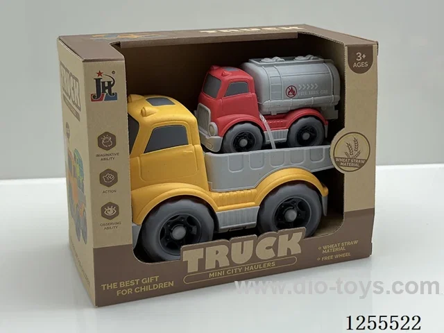 Straw cartoon flat trailer