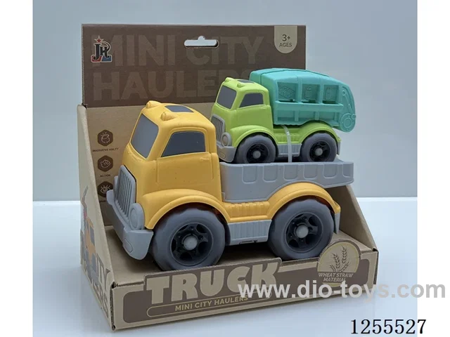 Straw cartoon flat trailer