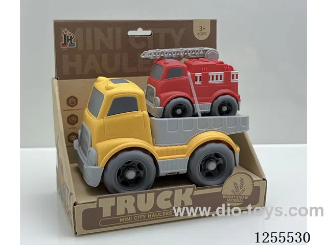 Straw cartoon flat trailer