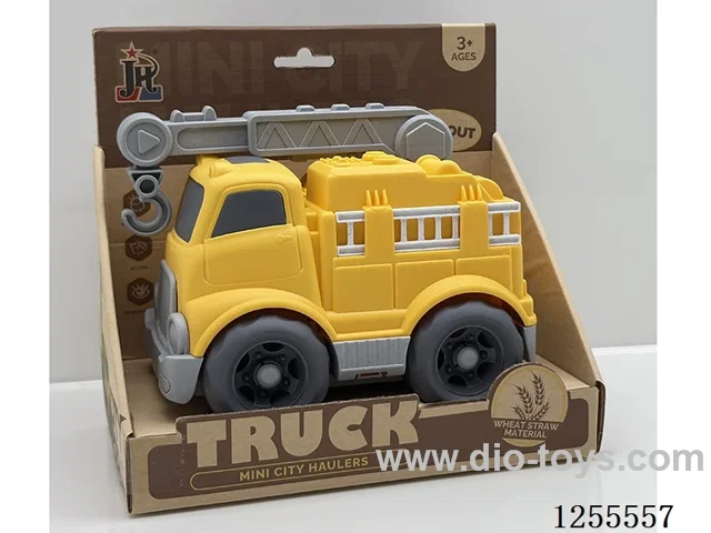 Straw cartoon boom truck