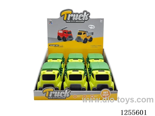 Cartoon sanitation vehicle 6PCS