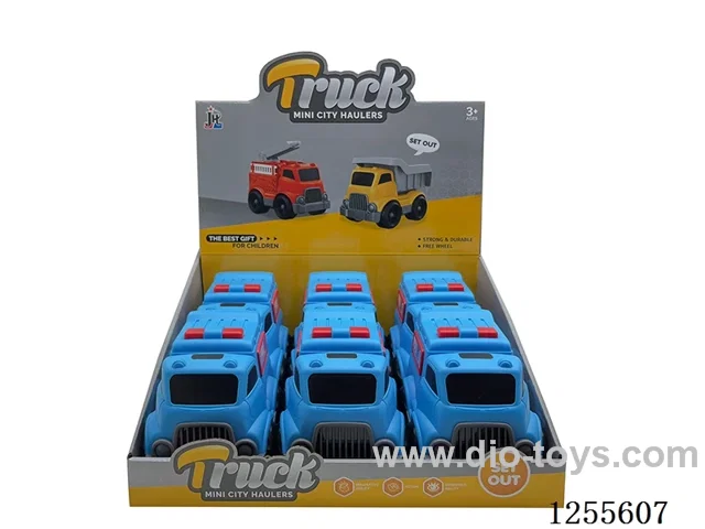Cartoon police car 6PCS